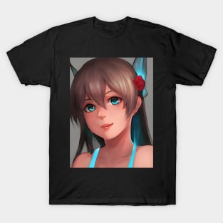 manga girl blue eyes  anime lover T-Shirt